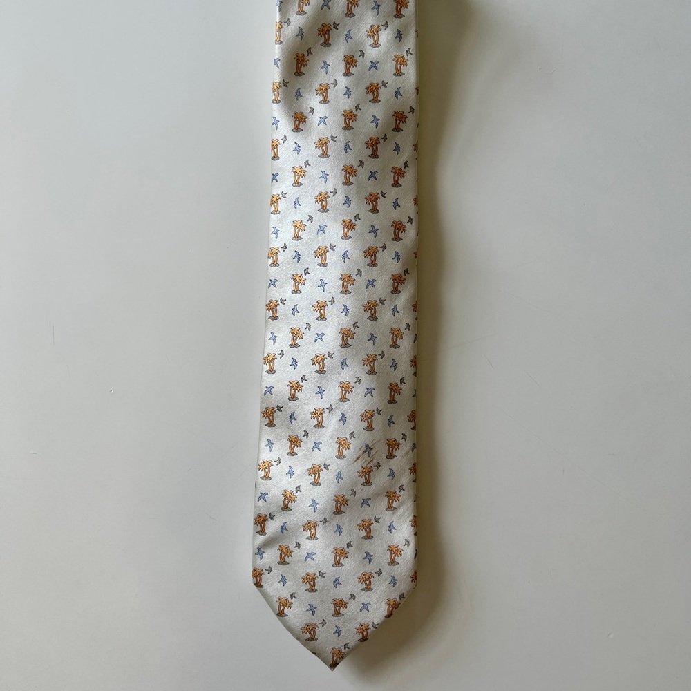 Mens tie with palm trees